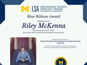 2021 UROP Spring Symposium Blue Ribbon IG 1 